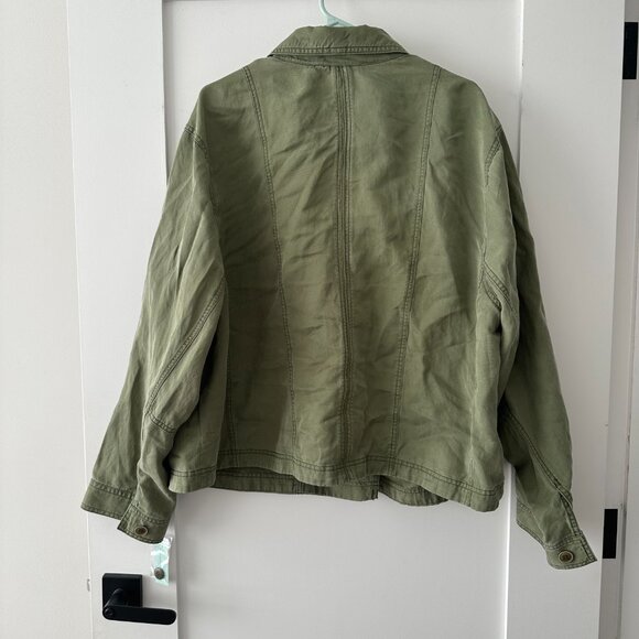 Anthropologie | Cropped Aviator/Cropped Trench Jacket | 3X -- NWT - Picture 6 of 11